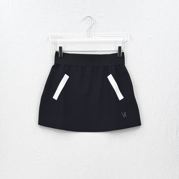 Vieux Jeu Dresses & Skirts - VIEUX JEU Giselle Skirt Women Large Black Athletic Sportswear Mini Skort